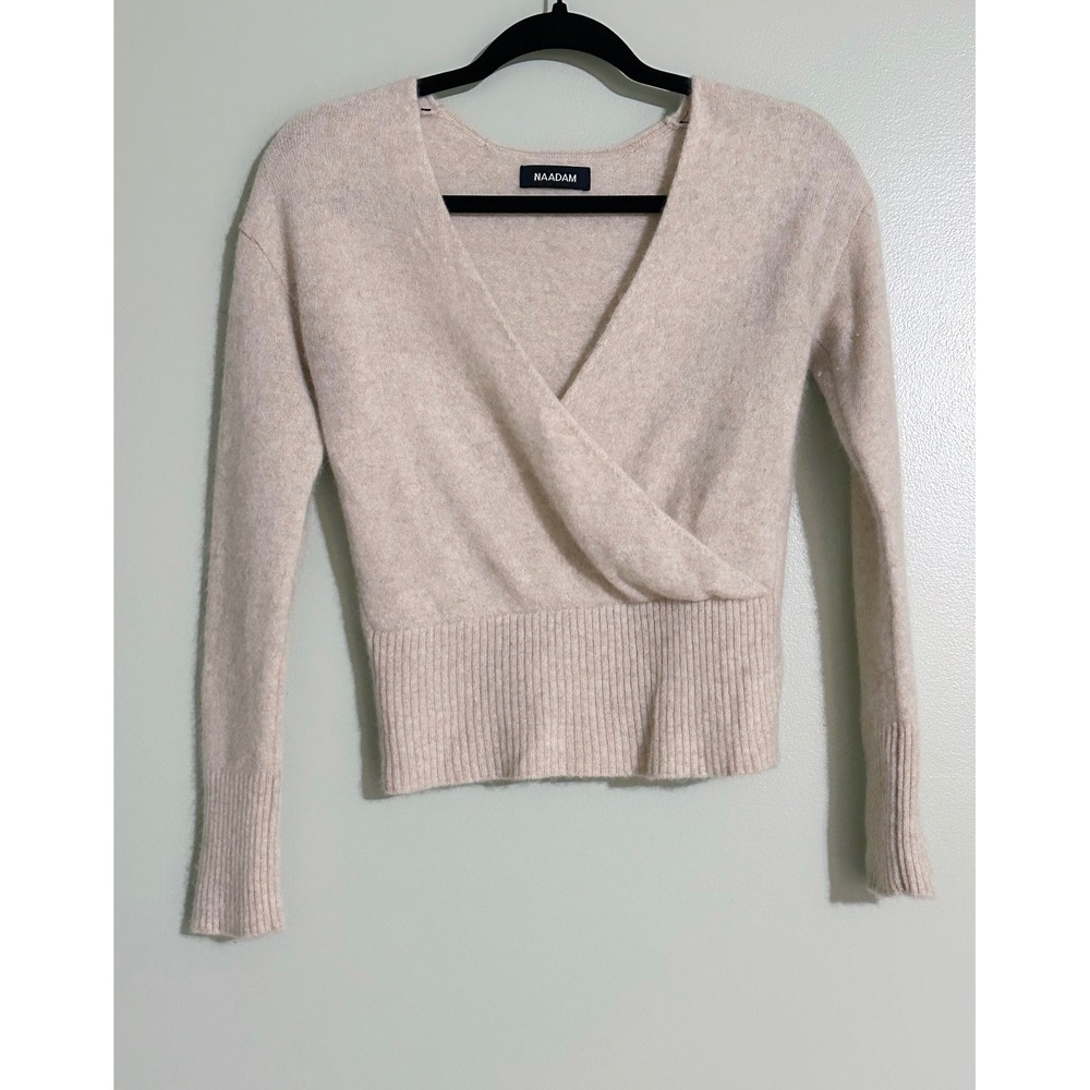 NAADAM Cashmere Wrap/Crossover V-Neck Sweater Size X-Small